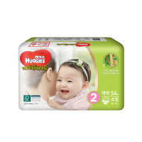 好奇(Huggies)天然之选纸尿裤 小号尿不湿 S54片 (4-8kg) 女宝 韩国原装进口