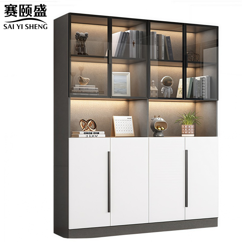 赛颐盛书柜展示柜160*42*200cm台高清大图