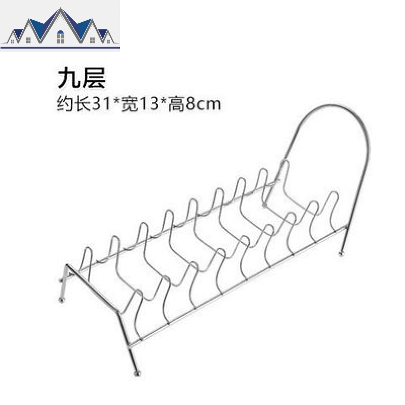 厨房不锈钢单层晾碗碟置物架盘子沥水架子收纳架沥水架碗架碟架_8_579 九卡