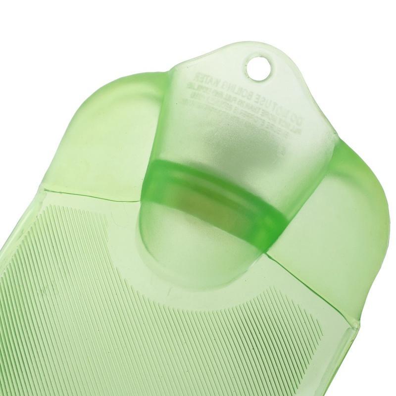 大号长条PVC冲注水热水袋充水暖水袋2L 颈椎热敷送绒布套