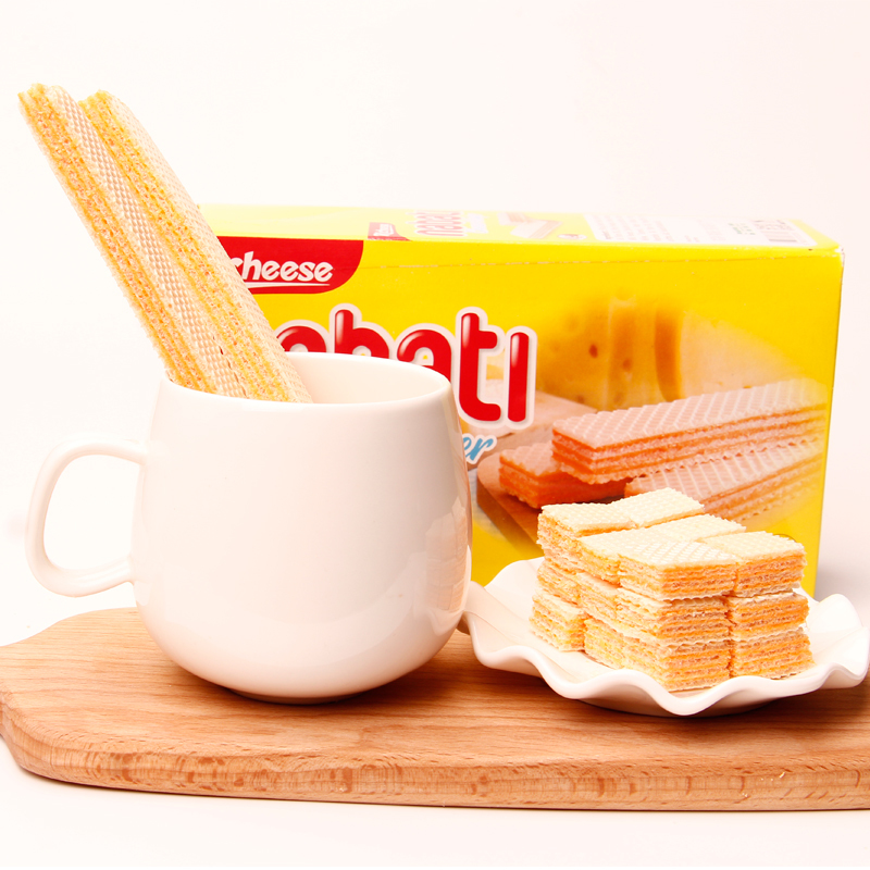 richeese丽芝士奶酪味威化饼干145g3盒装