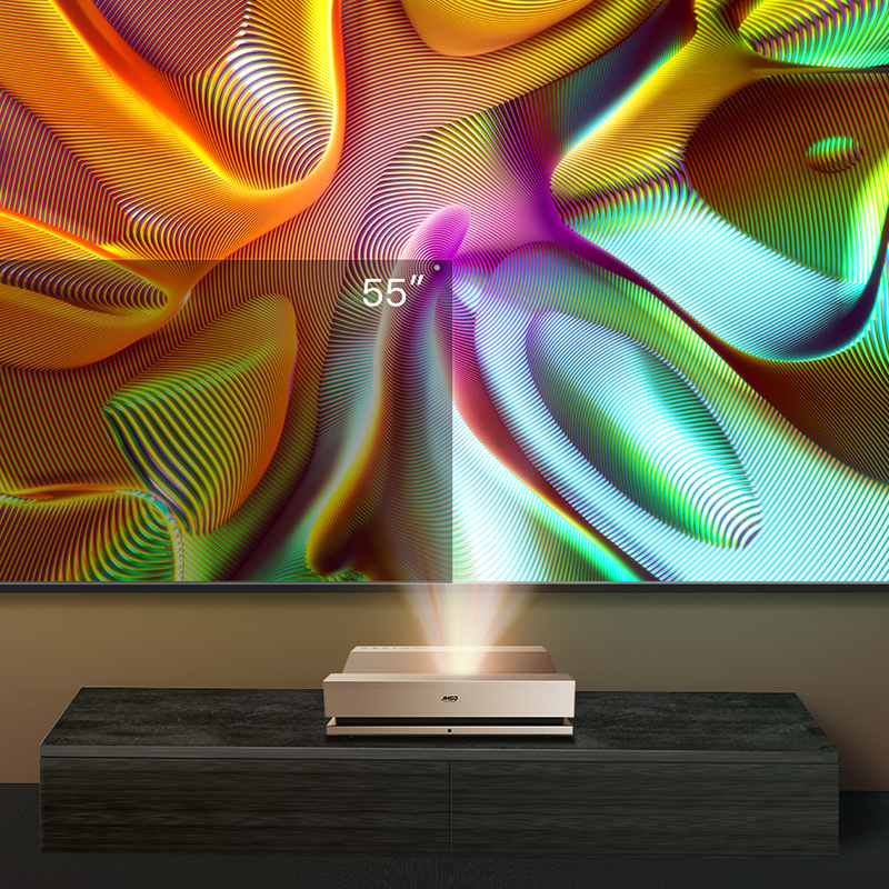 坚果jmgos21激光电视超短焦超清智能家用投影仪客厅100寸电视标配