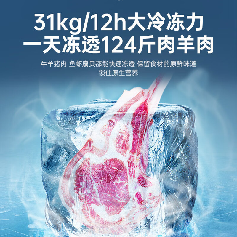 澳柯玛(AUCMA)商用大容量卧式冰柜单温冷藏冷冻转换双门顶开冰柜冷柜BC/BD-430HDNE 430升