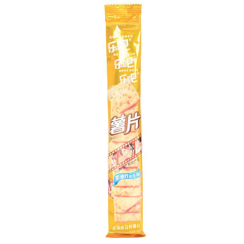 乐吧 非油炸烧烤味薯片50g/装