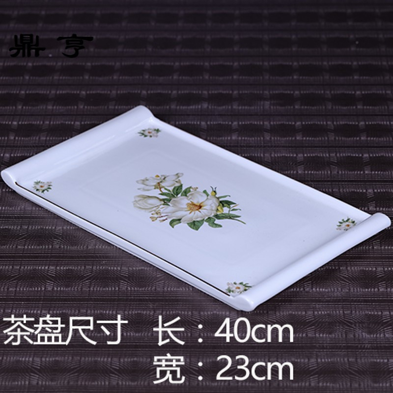 鼎亨景德镇欧式茶壶带托盘茶具茶水杯家用陶瓷茶水壶花茶具套装礼