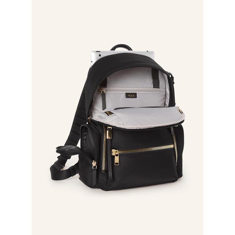 TUMI途明女式尼龙双肩背包 带电脑隔层与防水口袋 休闲时尚出行高清大图