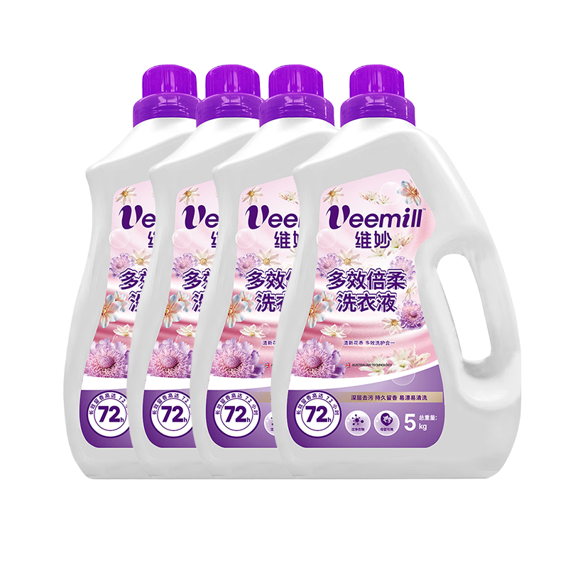 维妙多效倍柔洗衣液5kg*4(40斤)