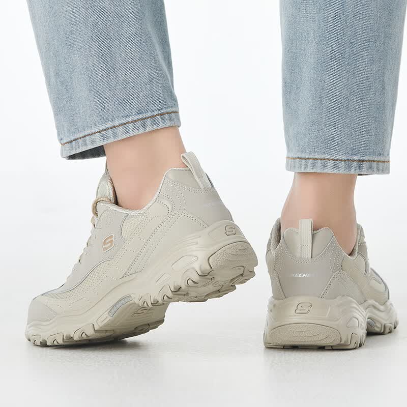斯凯奇（Skechers）男鞋新款运动鞋潮流时尚复古熊猫鞋健步训练厚底休闲鞋52675-NAT ZP高清大图
