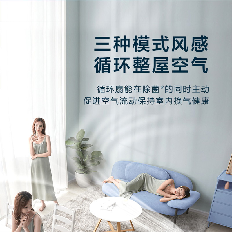 美的(Midea)空气循环扇 FGD24WED电风扇家用客厅台式落地电扇三档风速左右摇头四季可用