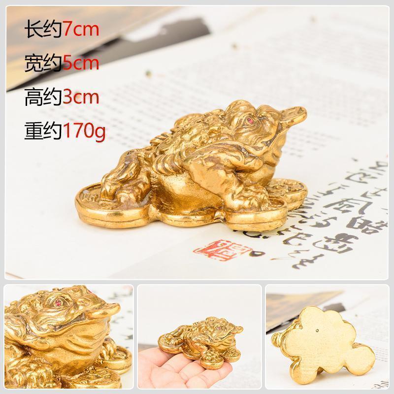 家柏饰(CORATED)金蟾摆件 铜三足蟾蜍店铺收银台摆设开业礼品高清大图