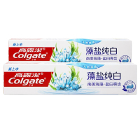 高露洁藻盐纯白牙膏120克*2