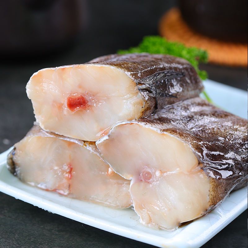 赛卡伊新鲜冷冻无头鳕鱼段去头去内脏鲜活速冻深海水鱼辅食5斤装