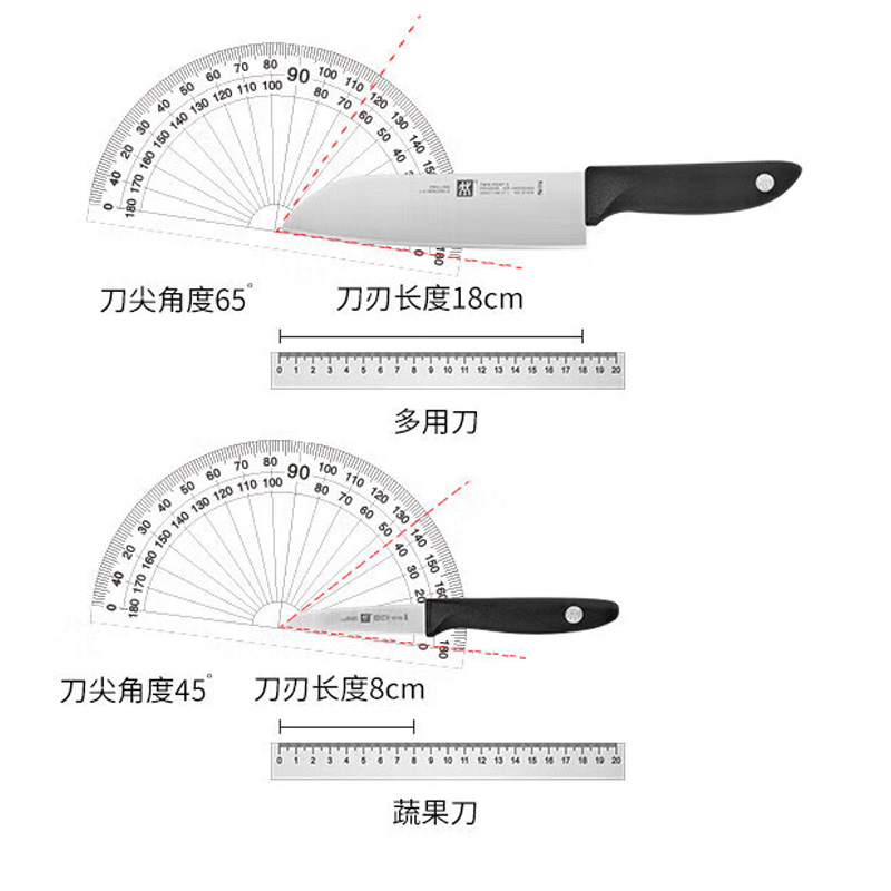 双立人刀具套装8件套炫银刀具刀架组合32871-010-722高清大图