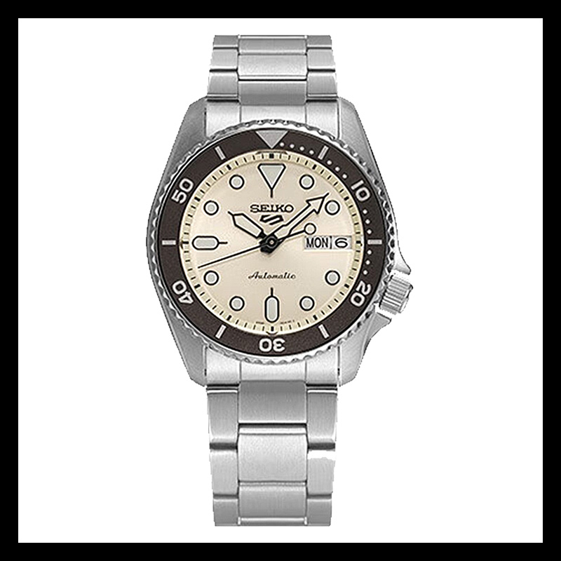 SEIKO精工5号手表男女款中性风运动机械腕表SRPK31K1高清大图