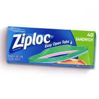 密保诺(Ziploc)美国进口 零食 密实袋 保鲜袋 非保鲜膜 40个 全美热卖品牌