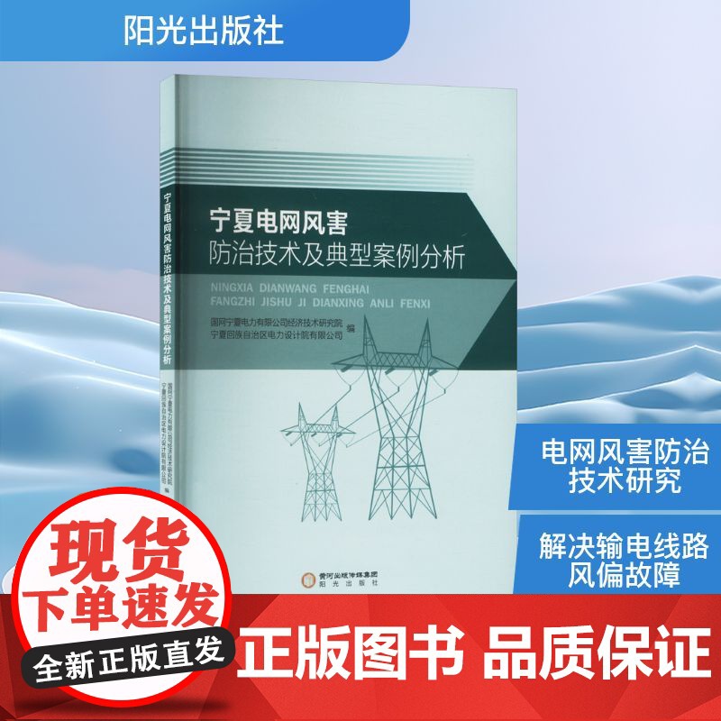 宁夏电网风害防治技术及典型案例分析 国网宁夏电力有限公司经济技术研究院,宁夏回族自治区电力设计院有限公司 编 阳光出版社高清大图