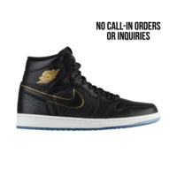 Air Jordan 1 City 乔1男女鞋 洛杉矶全明星款AJ1黑金中帮篮球鞋555088-031
