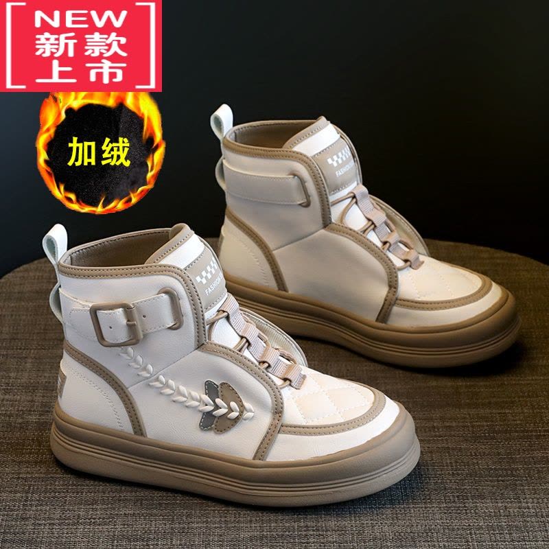 可莉允女童雪地靴2022冬季新款儿童加绒加厚短靴中大童棉靴防水防滑棉鞋图片