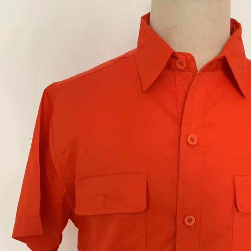 夏季工作服单件 橙色 xs-5xl