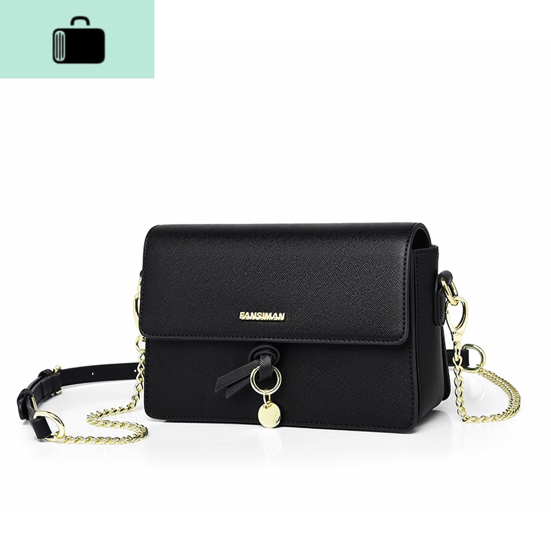 包包2020新款潮夏季女包斜挎包时尚单肩包黑色小方包百搭链条包NEWLAKE高清大图