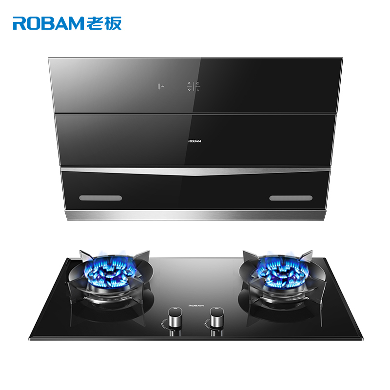 [超级新品]老板(ROBAM)侧吸式油烟机灶具套餐27N0H+57B0(液化气)22立方大吸力侧吸式烟灶套餐