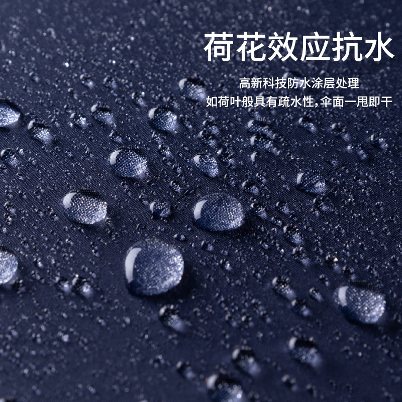 天堂伞164E碰雨伞高尔夫商务伞批发加大三人自动直杆太阳伞广告伞印字logo--蓝灰—8骨适用三人