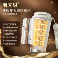 炊大皇钛杯陶瓷保温杯高颜值大容量女生水杯带[透明茶仓款]510ml