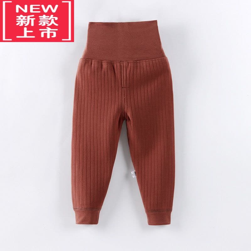 可莉允宝宝高腰裤婴儿保暖裤加绒加厚小孩护肚脐秋冬一体绒儿童裤子图片