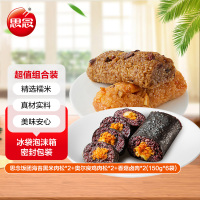 思念海苔黑米肉松饭团*2+奥尔良鸡肉松饭团*2+香菇卤肉饭团*2(150g*6袋)