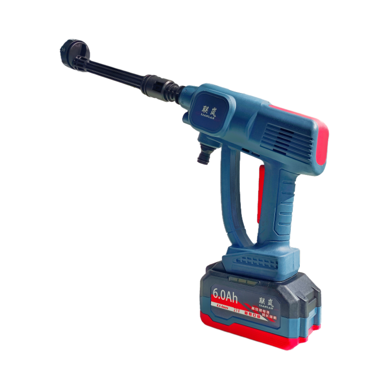 联岚充电式高压水枪锂电清洗机洗车机套高清大图