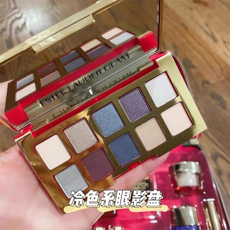 雅诗兰黛圣诞冷眼影10色冷色盘眼影盘超美方便携带视频