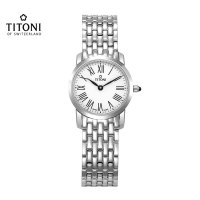 TITONI梅花纤薄系列女士石英表TQ42918S-584