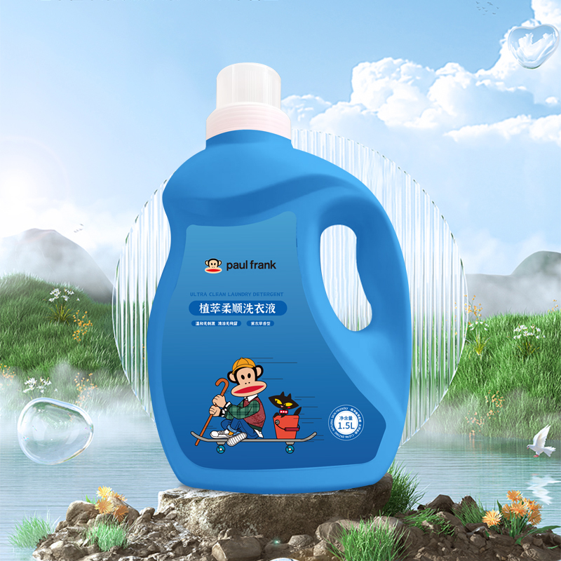 大嘴猴(Paul Frank) 植萃柔顺 1.5kg 洗衣液 (计价单位:瓶)高清大图