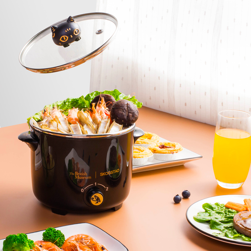 思嘉思达 大英联名料理锅(安德森猫)1.2L黑色 SKD-D1001