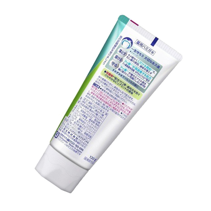花王 Kao Clear Clean 洁齿健 微颗粒防护药用焕白牙膏 新鲜薄荷 120g 清新口气 牙龈护理