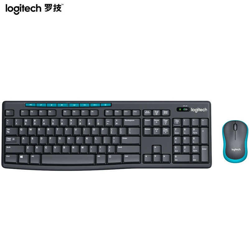 罗技(NEW TOUCH) MK275 无线键盘鼠标套装 黑色
