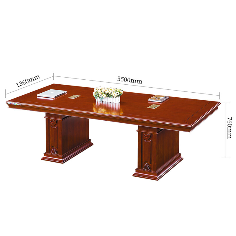 GS会议桌3.5米会议桌一张H5935款单位会议室培训室开会桌高清大图