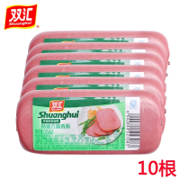 双汇(Shuanghui)特嫩方腿香肠250gx10根午餐肉火腿肠手抓饼切片火锅餐饮配餐