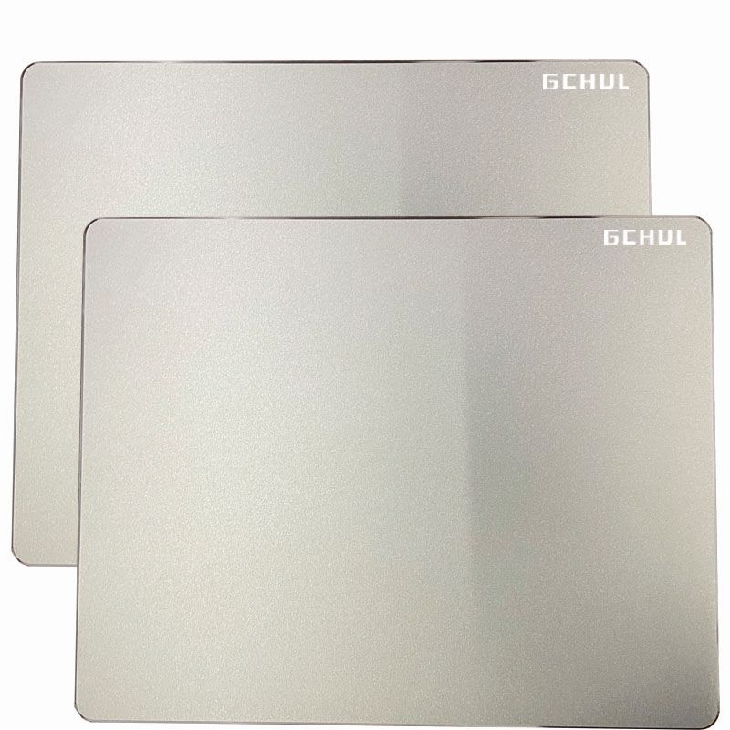 杰储(GCHUL) D150 加大款铝合金双面 鼠标垫 (计价单位:个) 银色高清大图