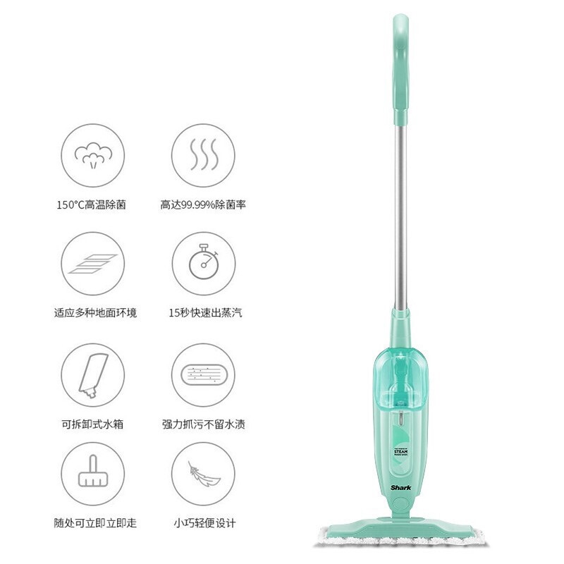 Shark鲨客蒸汽拖把家用擦地拖地高温电动手持清洁机吸尘器伴侣D01_97高清大图