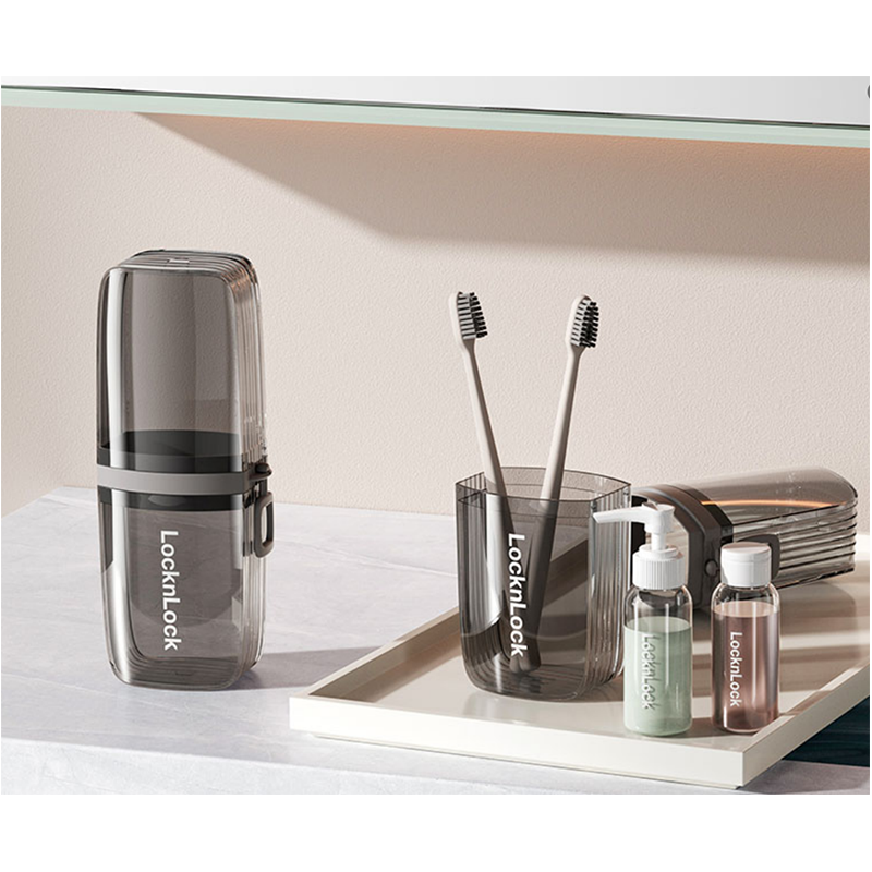 乐扣乐扣LTZ524FU旅行收纳五件套 8×6×20.2cm软毛牙刷2+多功能分装瓶2+收纳盒高清大图