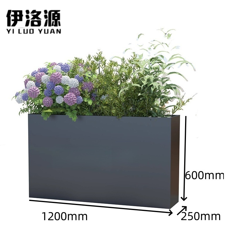 伊洛源 不锈钢花箱花槽 1200*250*600mm个