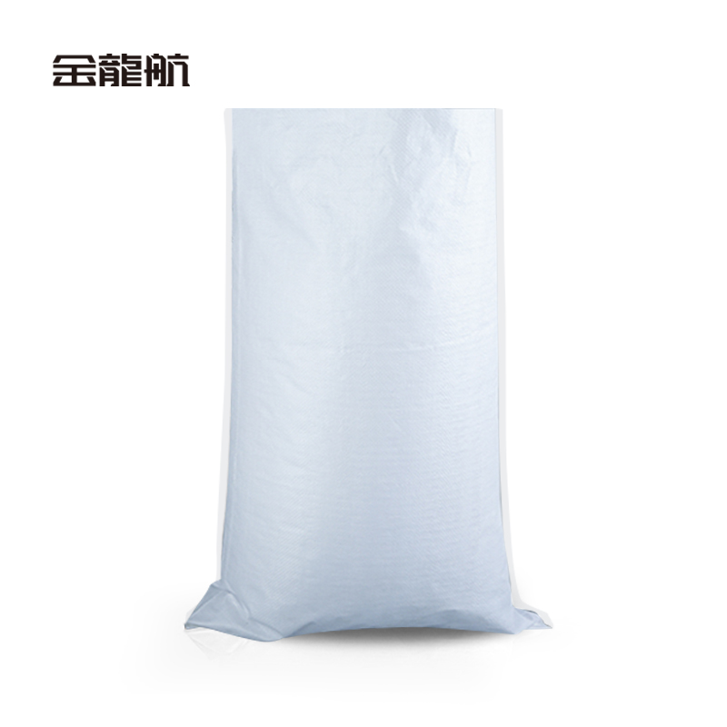 金龙航白色覆膜编织袋50*80cm-80g条高清大图