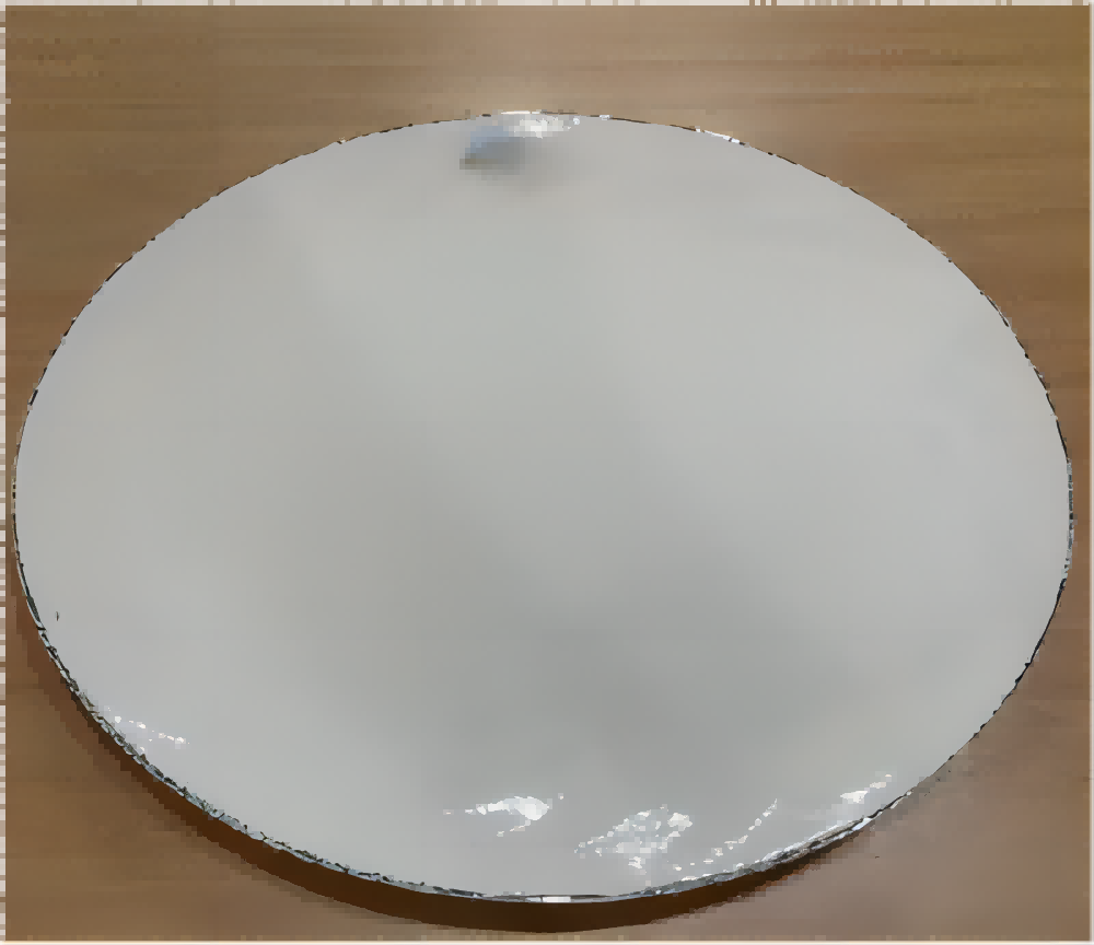 陶瓷11寸浅式盘[骨瓷直径28cm,纯白描银+蓝红LOGO]高清大图