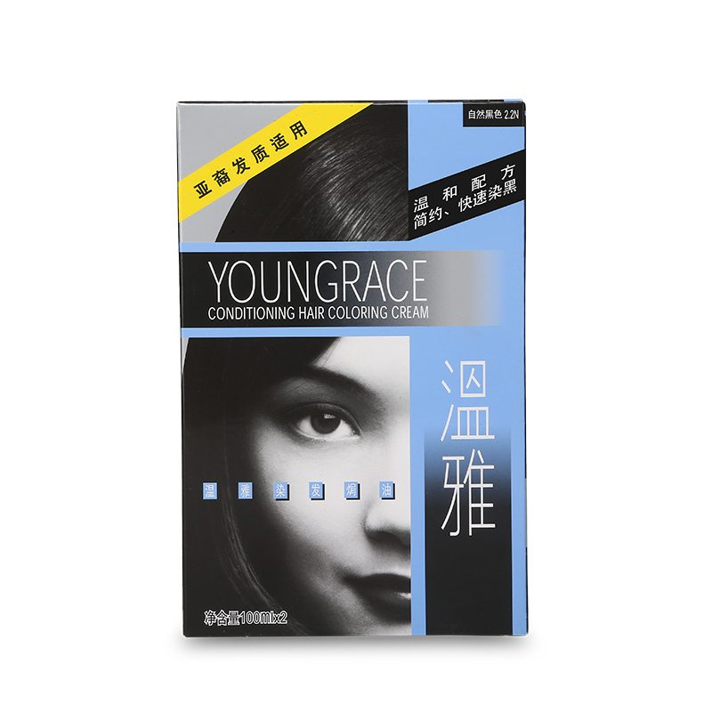 温雅染发焗油--自然黑100ml*2