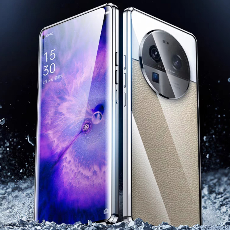 圣幻 oppo findX6/X6pro手机壳磁吸金属保护防摔保护套高清双面全包高清大图