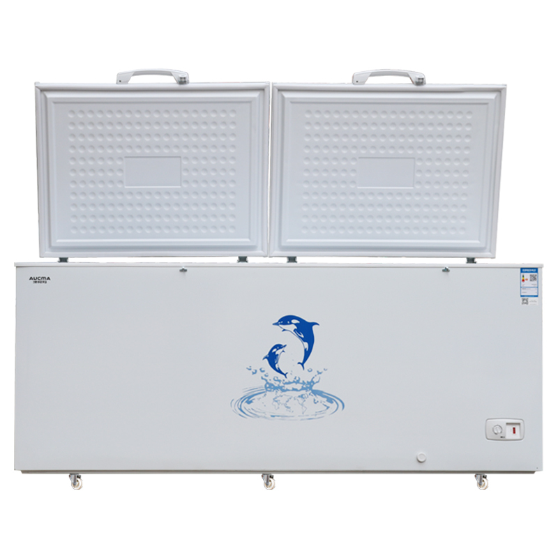 澳柯玛BC/BD-630商用冷柜 卧式双门冰柜单温冷藏冷冻大空量