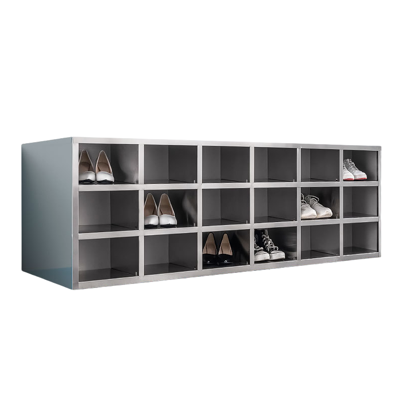 蕃蒂职工鞋柜36格双面台高清大图