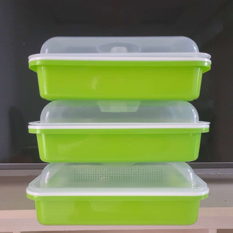 回固豆芽发芽盆生家用专用的豆子塑料筐小豆托盘容器塑料桶加密盘4套送8纸图片 高清实拍大图 苏宁易购