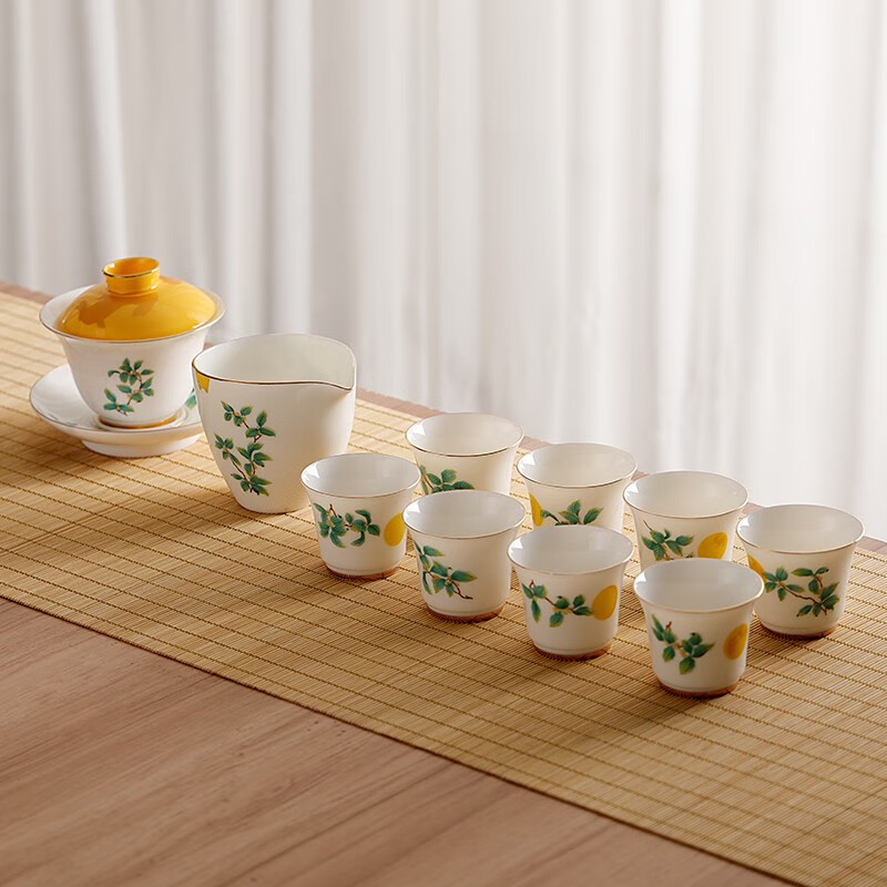 菲米生活(PHMI) 金桂之礼 陶瓷茶具套装 FM-TC2208高清大图